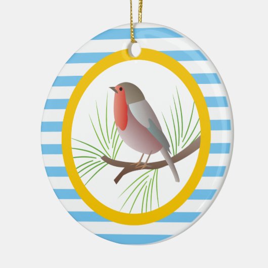 Robin Redbreast aangepaste ornamenten (Links)