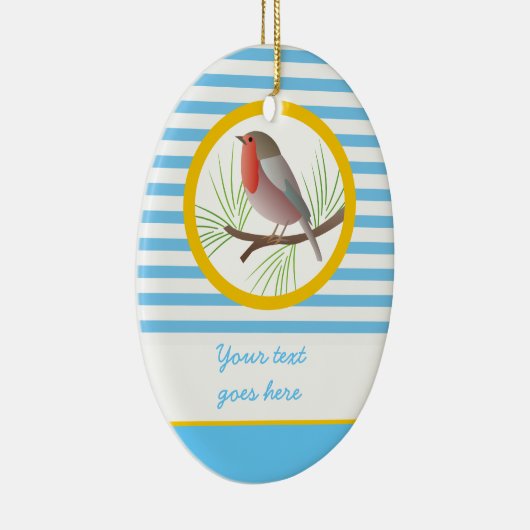 Robin Redbreast aangepaste ornamenten (Rechts)