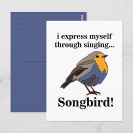 Robin Redbreast Songbird Briefkaart