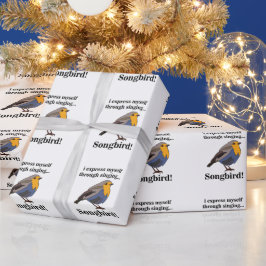 Robin Redbreast Songbird Cadeaupapier