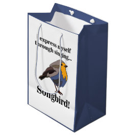 Robin Redbreast Songbird Medium Cadeauzakje