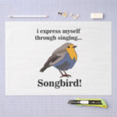 Robin Redbreast Songbird Tissuepapier (Craft)