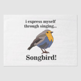 Robin Redbreast Songbird Tissuepapier