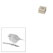 Robin Redbreast Stamp Rubberstempel (Gestempeld)