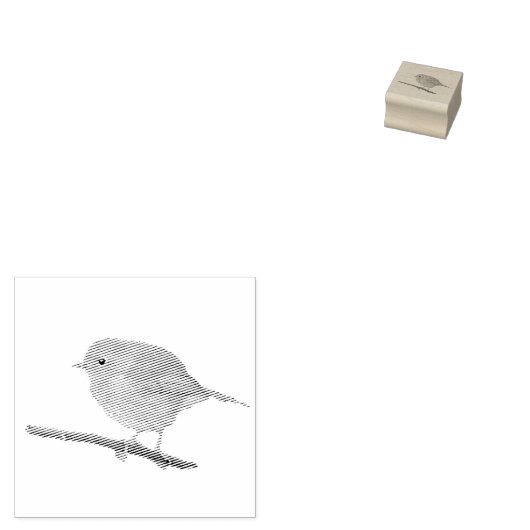 Robin Redbreast Stamp Rubberstempel (Gestempeld)