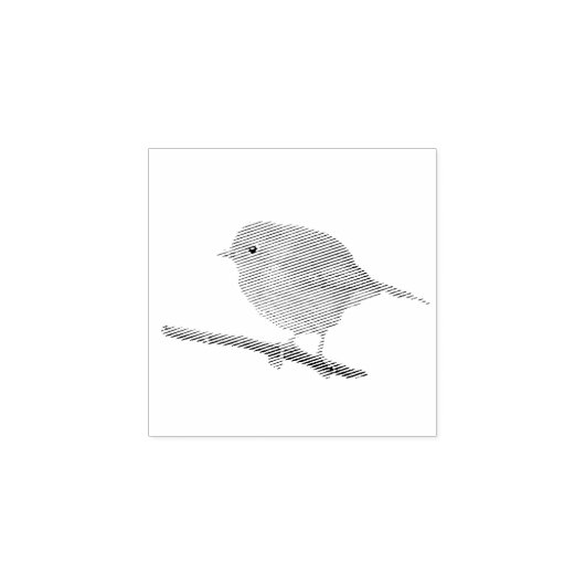 Robin Redbreast Stamp Rubberstempel (Afrduk)