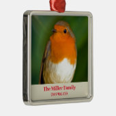  Robin rode borst Metalen Ornament (Rechts)