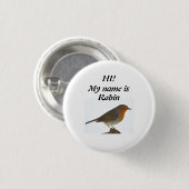 Robin Ronde Button 3,2 Cm (Voorkant /achterkant)
