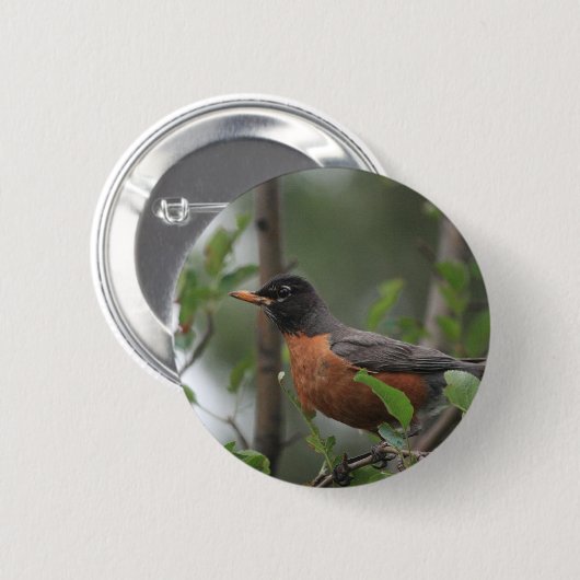 Robin Ronde Button 5,7 Cm (Voorkant /achterkant)
