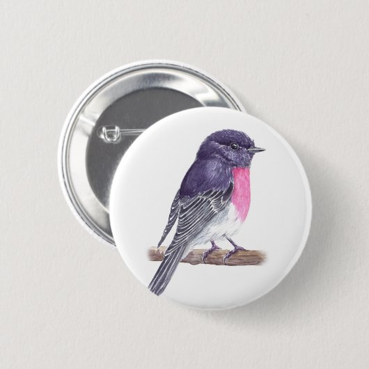 Robin Ronde Button 5,7 Cm (Voorkant /achterkant)