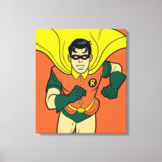 Robin Running Canvas Afdruk (Voorkant)
