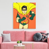 Robin Running Canvas Afdruk (Insitu (Woonkamer))