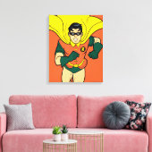 Robin Running Canvas Afdruk (Insitu (Woonkamer))