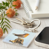 Robin singing sleutelhanger (Voorkant Rechts)