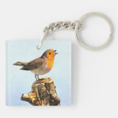 Robin singing sleutelhanger (Achterkant)