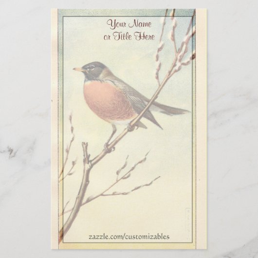  Robin Stationery Briefpapier (Voorkant)