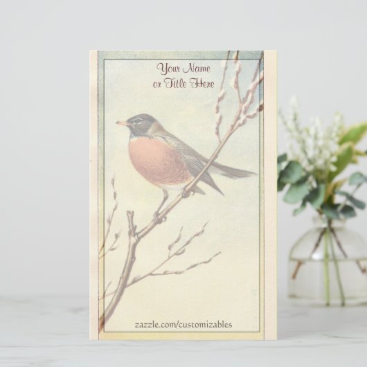  Robin Stationery Briefpapier (Staand voorkant)
