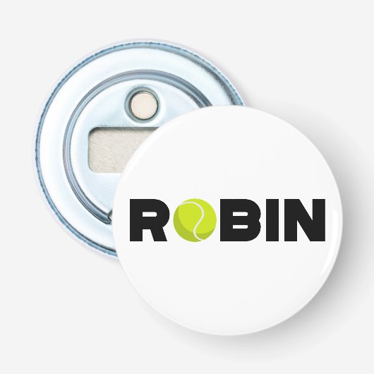 Robin Tennis Button Flesopener (Voorkant)
