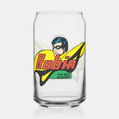 Robin The Boy Wonder Blikvorm Glas (Achterkant)