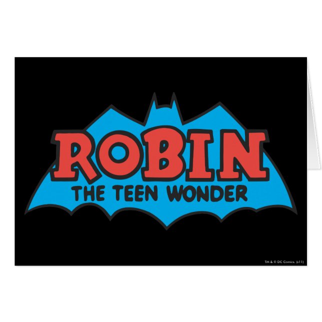 Robin The Teen Wonder Logo (Voorkant Horizontaal)