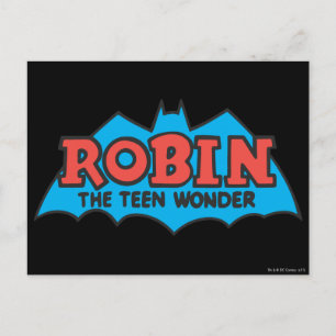 Robin The Teen Wonder Logo Briefkaart