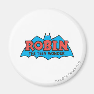 Robin The Teen Wonder Logo Magneet