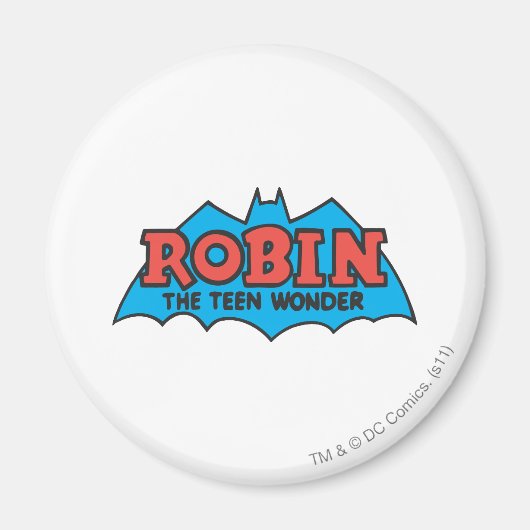 Robin The Teen Wonder Logo Magneet (Voorkant)