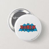 Robin The Teen Wonder Logo Ronde Button 5,7 Cm (Voorkant /achterkant)