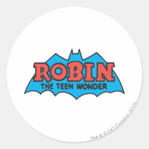 Robin The Teen Wonder Logo Ronde Sticker