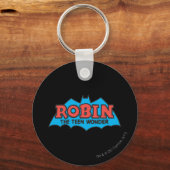 Robin The Teen Wonder Logo Sleutelhanger (Voorkant)