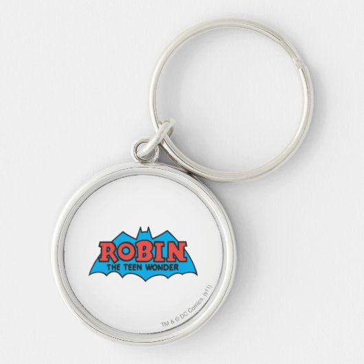 Robin The Teen Wonder Logo Sleutelhanger (Voorkant)