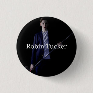 Robin Tucker Small Pin #1 Ronde Button 3,2 Cm
