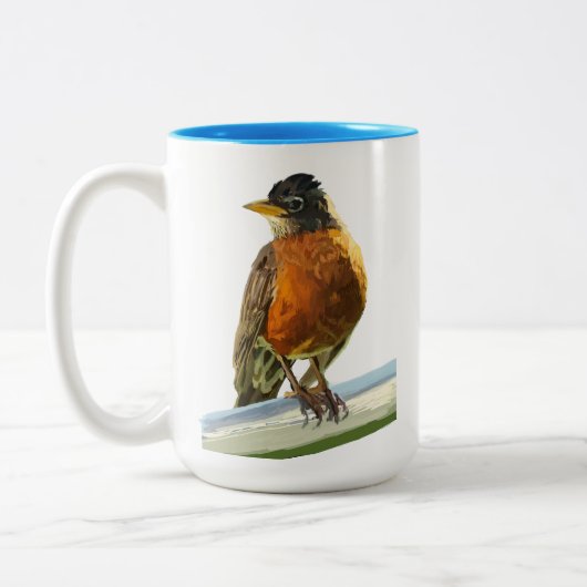 Robin Tweekleurige Koffiemok (Links)