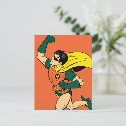 Robin Uppercut Briefkaart (Staand voorkant)