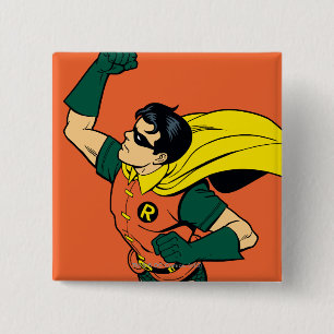 Robin Uppercut Vierkante Button 5,1 Cm