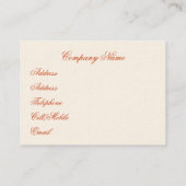 ROBIN VISITEKAARTJE (Achterkant)