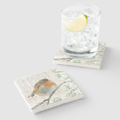  Robin-vogelhandboek Stenen Onderzetter (Zijkant)