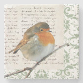 Robin-vogelhandboek Stenen Onderzetter (Voorkant)