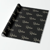 Robin Vorname Name edles Geschenkpapier Papier (Uitgerold)