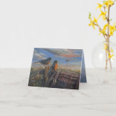 Robin Vrijheid 4 x 5.6 Kaart (Gele Bloem)