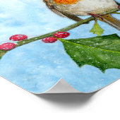 Robin Waterverf Painting ~ Poster (Hoek)