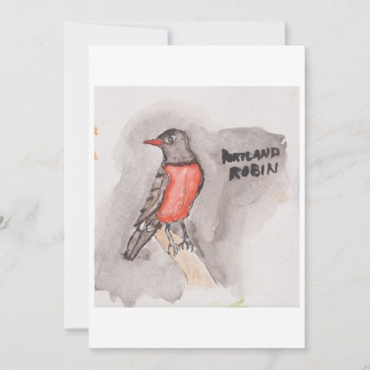 Robin Wenskaart Kaart (Voorkant)