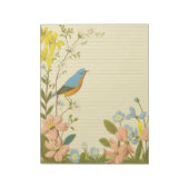 Robin:  Whimsical Flower Notitieblok (Linkerzijde)