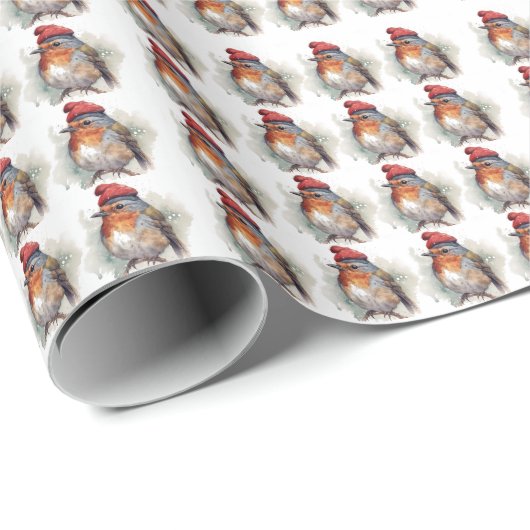 Robin Winter Delight Cadeaupapier (Rol Hoek)