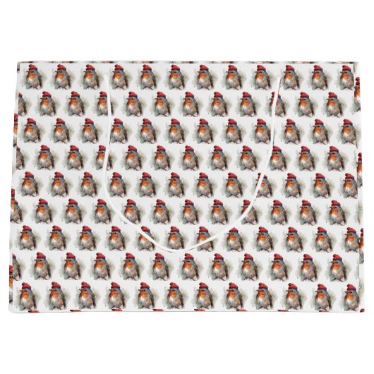 Robin Winter Delight Groot Cadeauzakje (Voorkant)