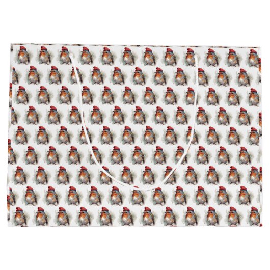 Robin Winter Delight Groot Cadeauzakje (Achterkant)