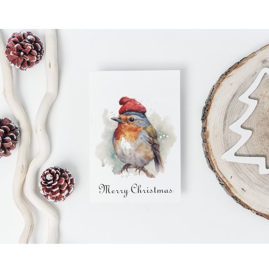 Robin Winter Delight, op maat Feestdagenkaart