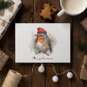 Robin Winter Delight, op maat Feestdagenkaart