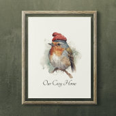 Robin Winter Delight, op maat Poster