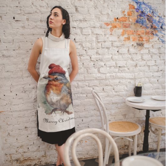 Robin Winter Delight, op maat Schort